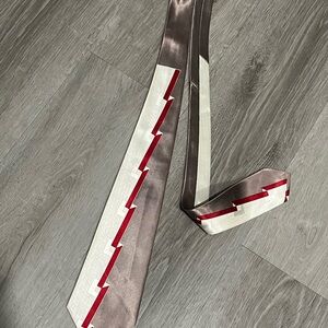 Stylish Brown and Red Zigzag Tie, JCPenny Towncraft